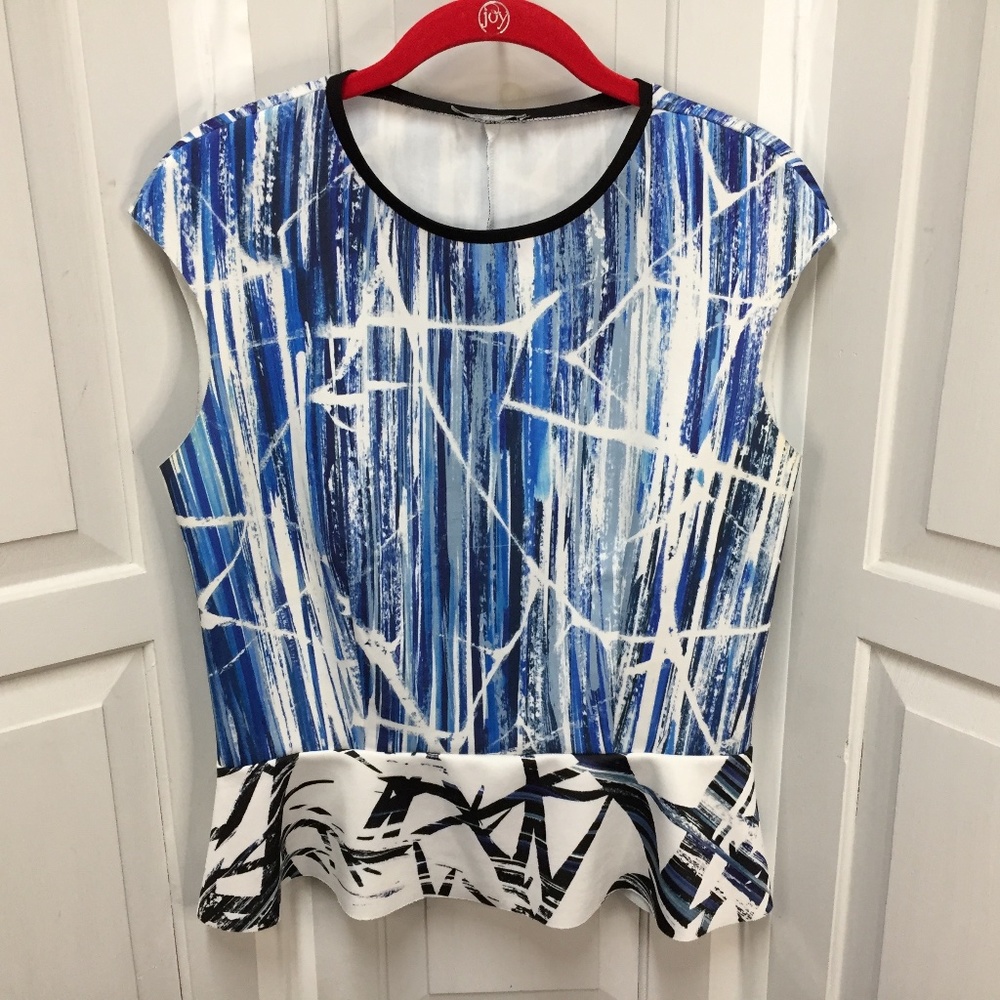 Zara W&B Collection Peplum Style Top